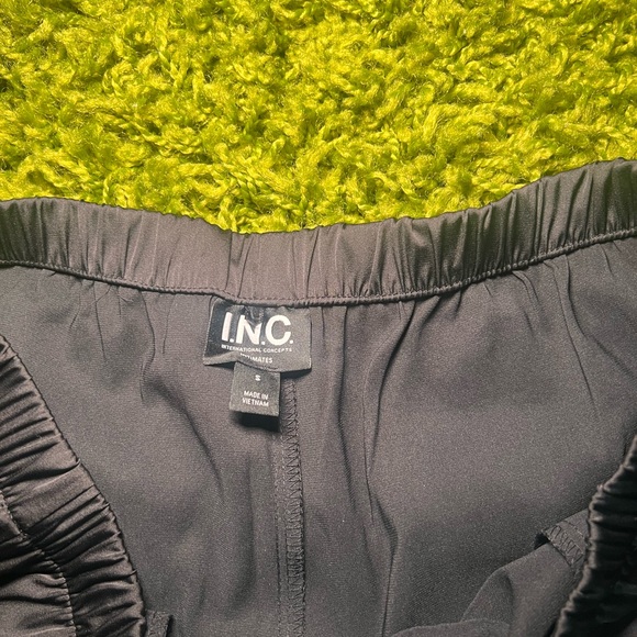 INC International Concepts Black Satin-Like Pajama Set - Picture 6 of 6